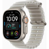 Apple Watch Ultra 4 49mm Titanium Natur avec Translucent Grey Ocean Band MJAD4